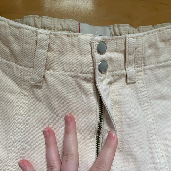 Urban Outfitters BDG Blaine Skater Cargo Pants Womens Size 26 Cream Color Y2K - Picture 5 of 8